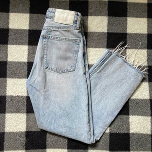 Straight leg jeans